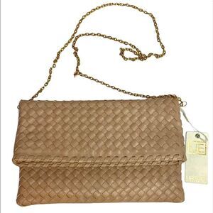 Urban expressions pale pink clutch/shoulder bag A27
